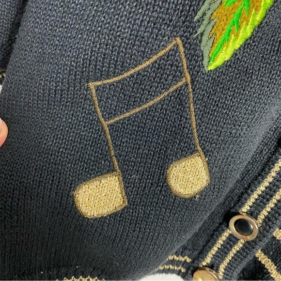 I.B. Diffusion floral symphony cardigan sweater circa 1990s - Picture 7 of 11